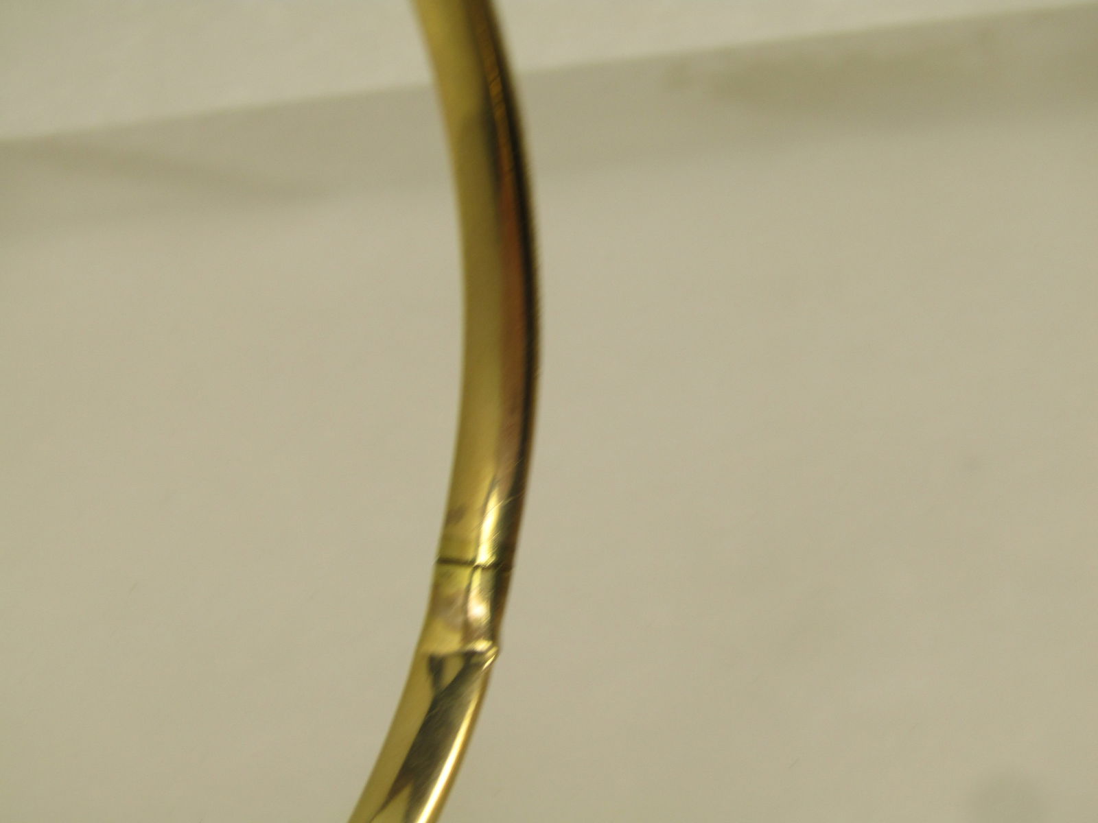 Vintage 10kt Hinged Bangle Bracelet, 7.5" 1940's-1950's - 8