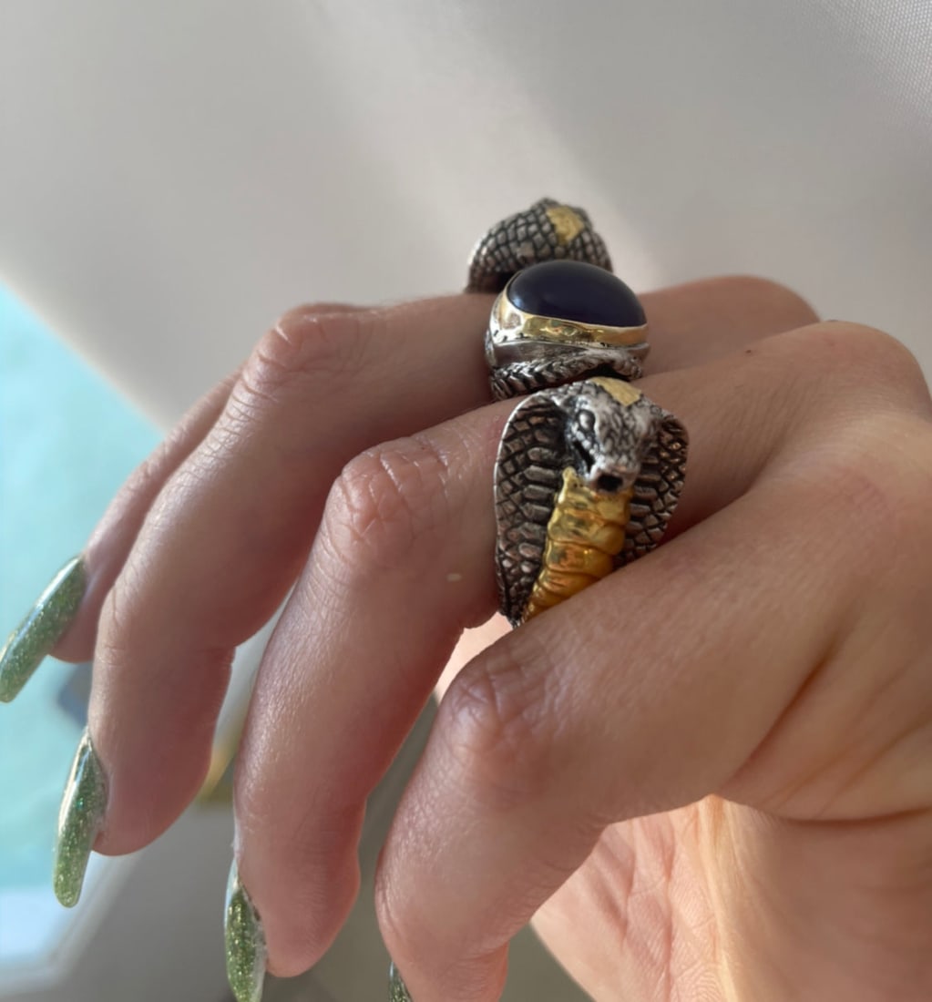 Amethyst Cobra Ring - 3