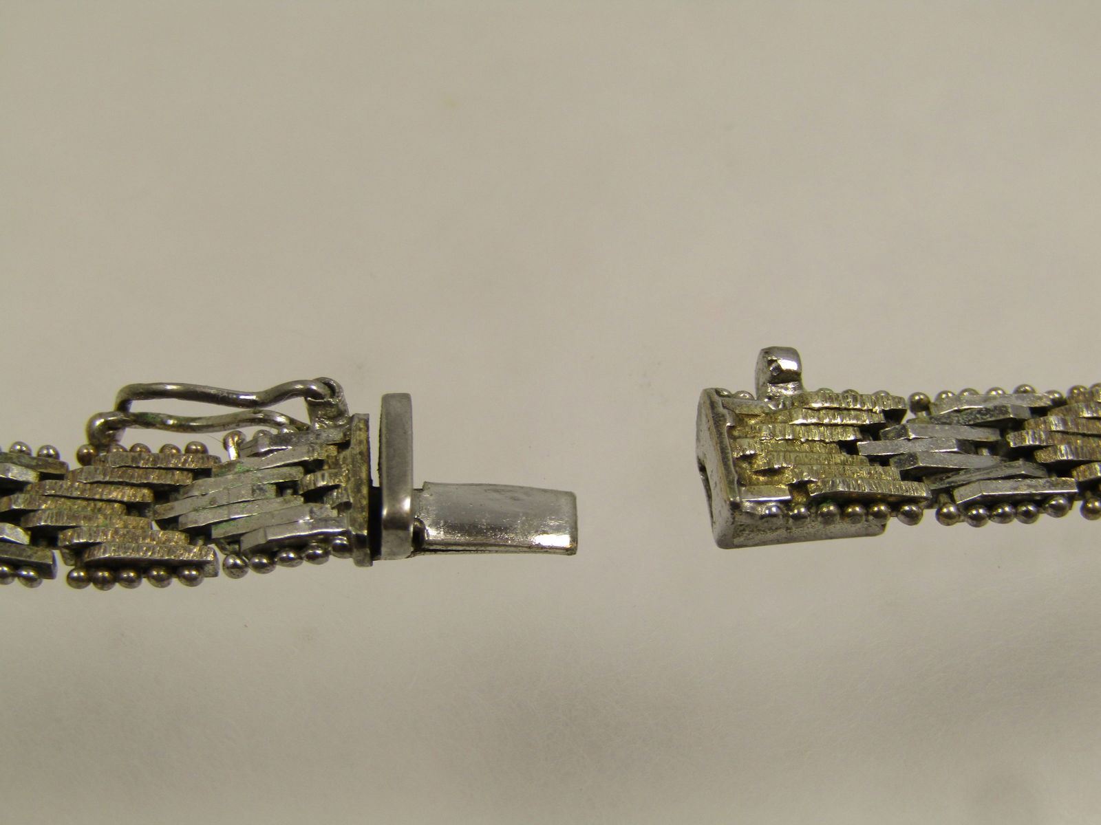 Vintage Sterling Woven Two Tone 6.5mm Necklace, Reversible, 16.5", 1980's, Signed - 5