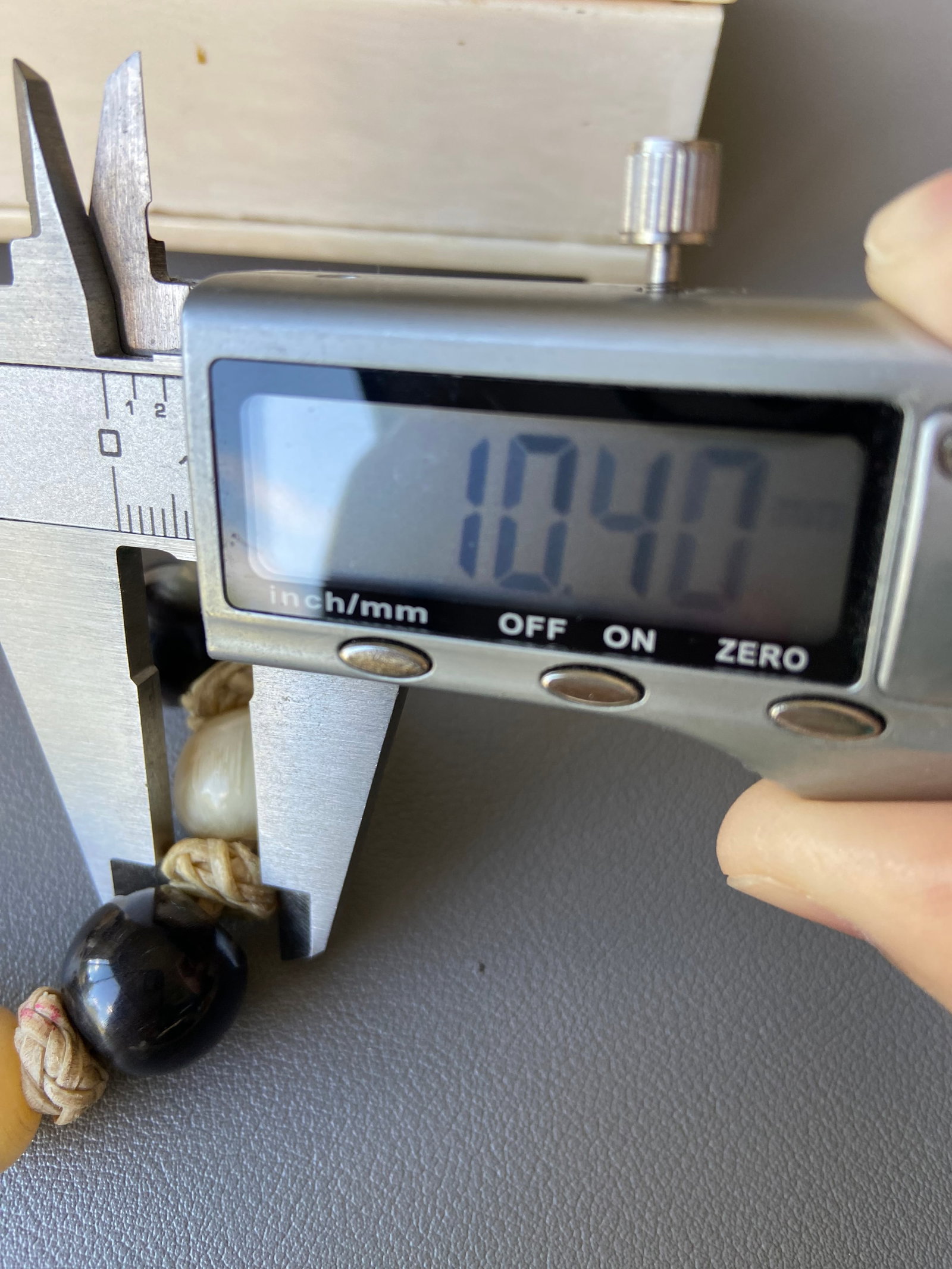 Vintage Braided Leather Bracelet with Mixed Natural Horn Beads, 20cm - 19