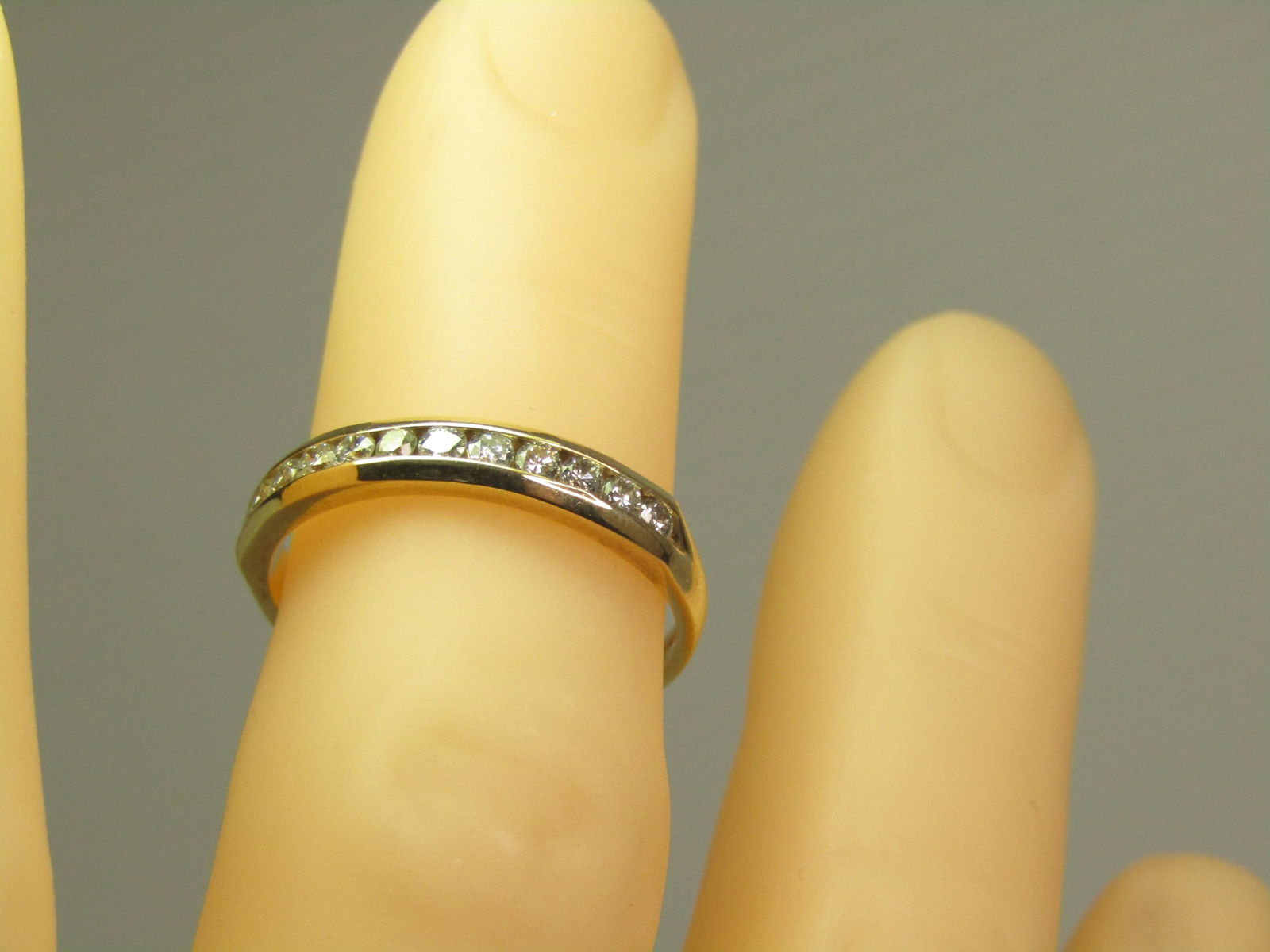 Vintage 14kt Diamond Anniversary/Wedding Band, Sz. 10, Magicglo, Unisex, 1980's - 7