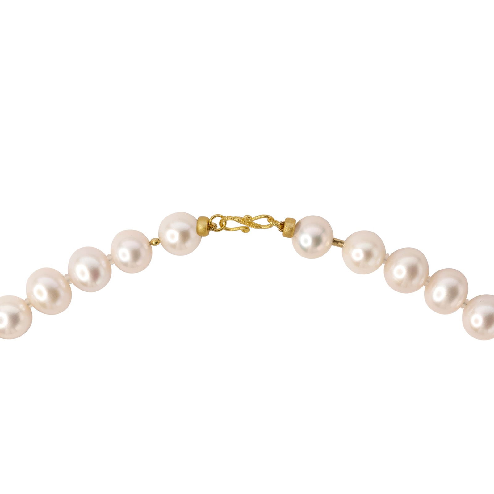 Modern Pearls & Gold Bead Necklace - 3