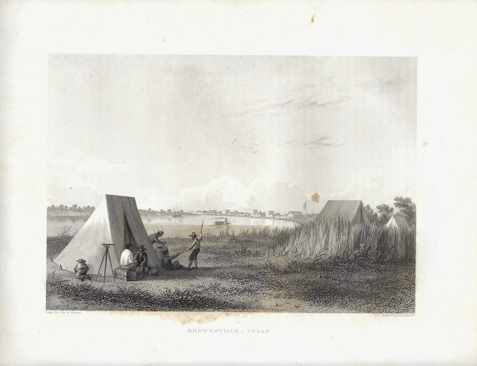 1858 Weyss/Emory View of Brownsville, Texas -- Brownsville - Texas (1 of 1)