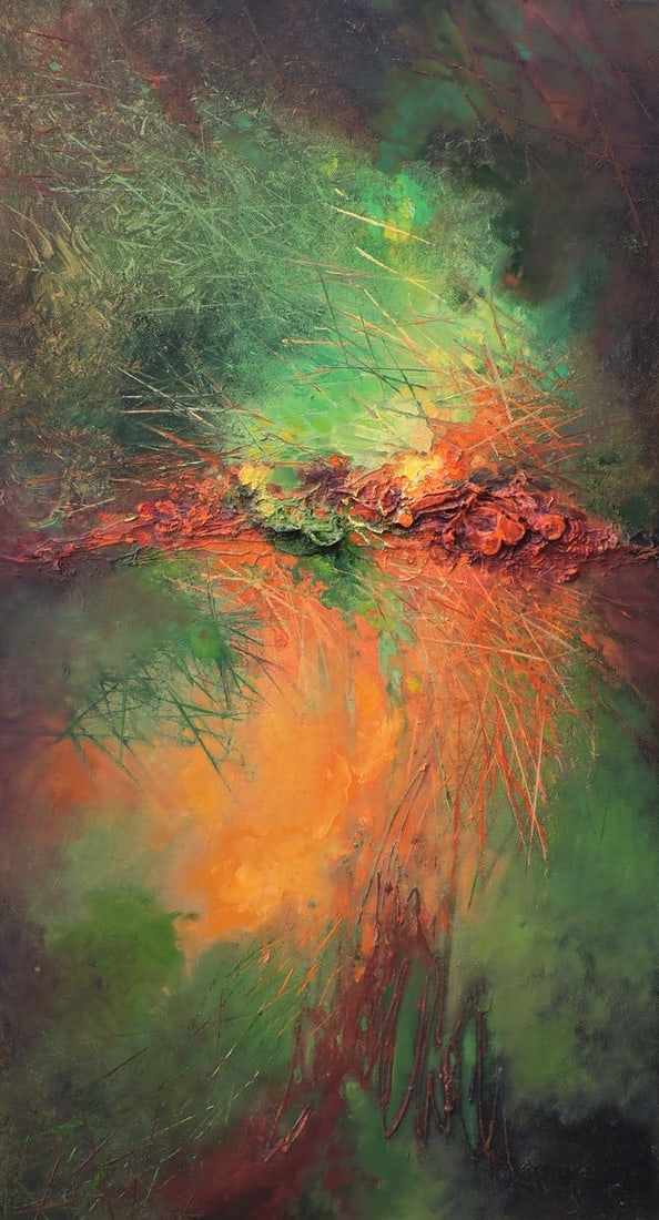 Oil painting Acute interaction Oksana Osnach (1 of 6)