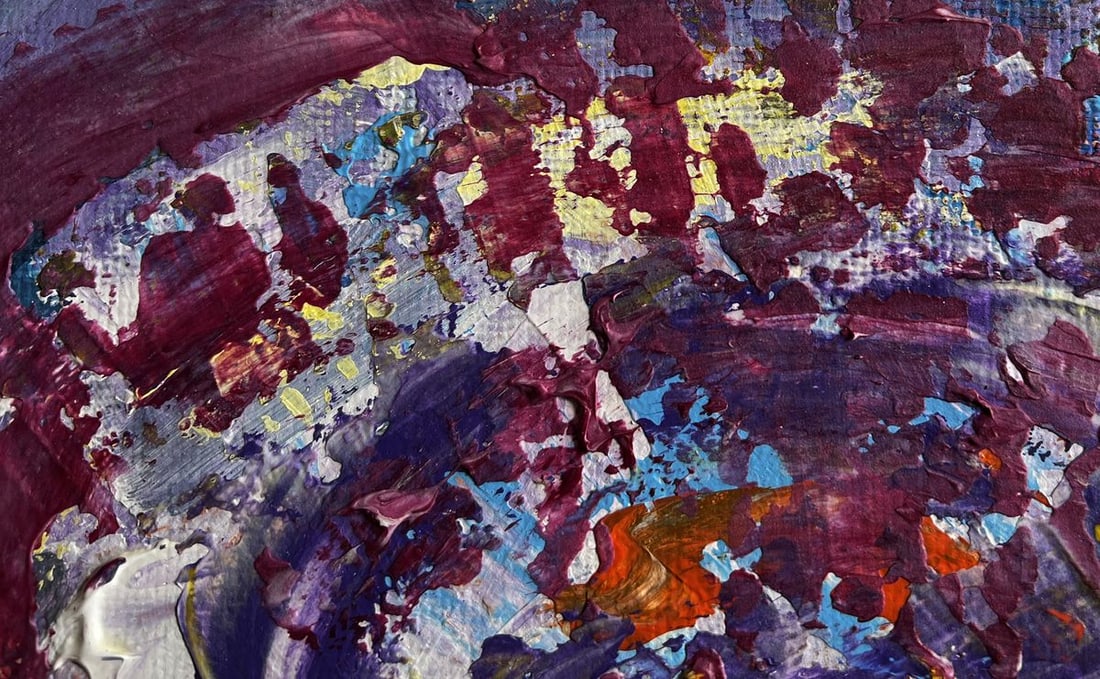 Acrylic painting Thoughts of joy and warmth Mykhailo Patskan - 5