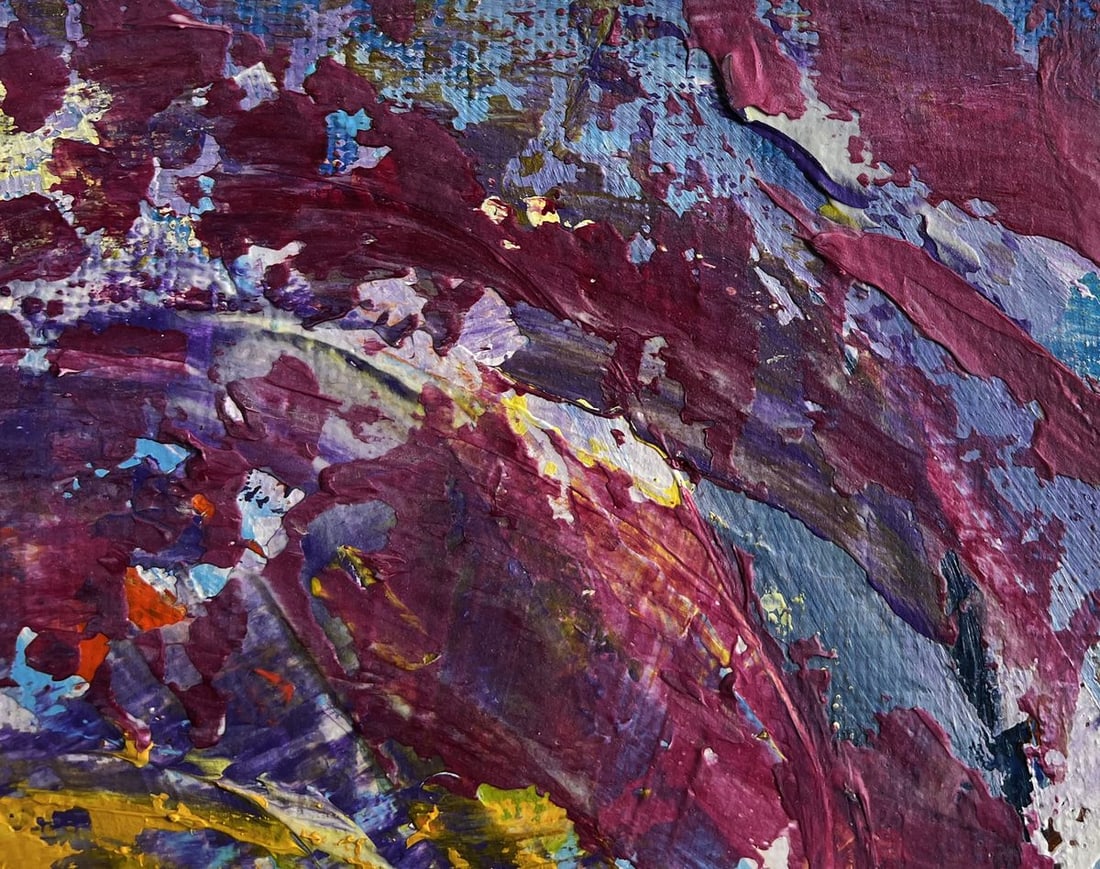 Acrylic painting Thoughts of joy and warmth Mykhailo Patskan - 6