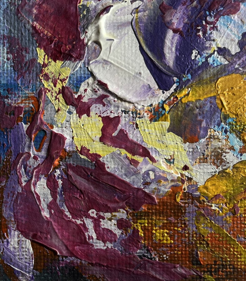 Acrylic painting Thoughts of joy and warmth Mykhailo Patskan - 7