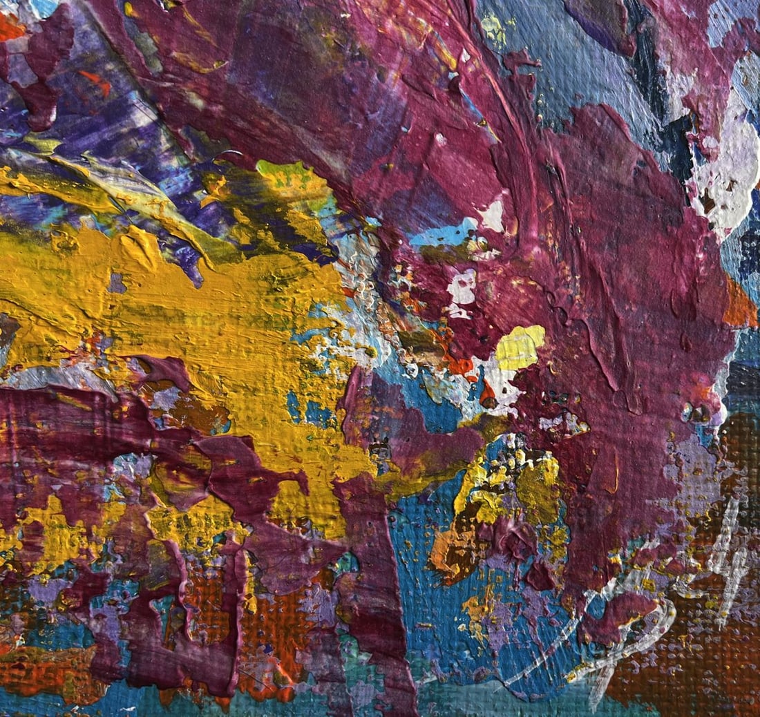 Acrylic painting Thoughts of joy and warmth Mykhailo Patskan - 9