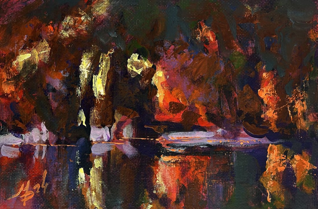 Acrylic painting Autumn colours Mykhailo Patskan (1 of 10)