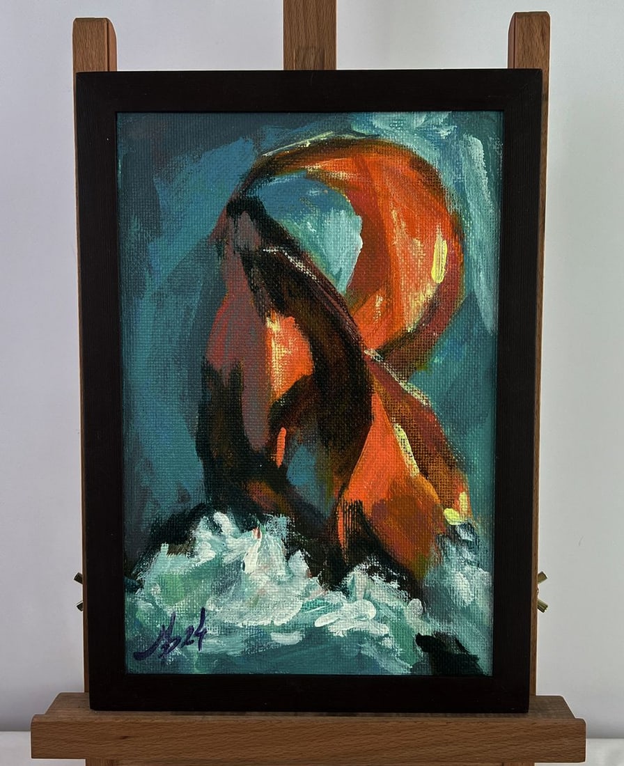 Acrylic painting Water element Mykhailo Patskan - 2