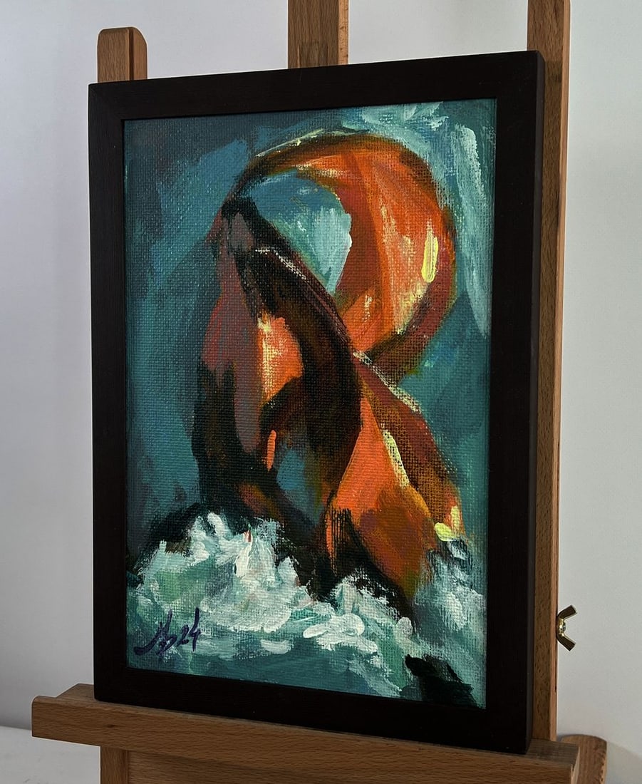 Acrylic painting Water element Mykhailo Patskan - 3