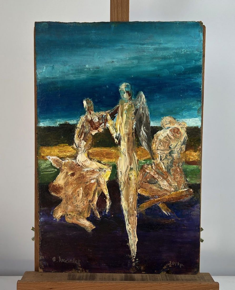 Oil painting Unexpected Friends Vadim Aksenov - 2