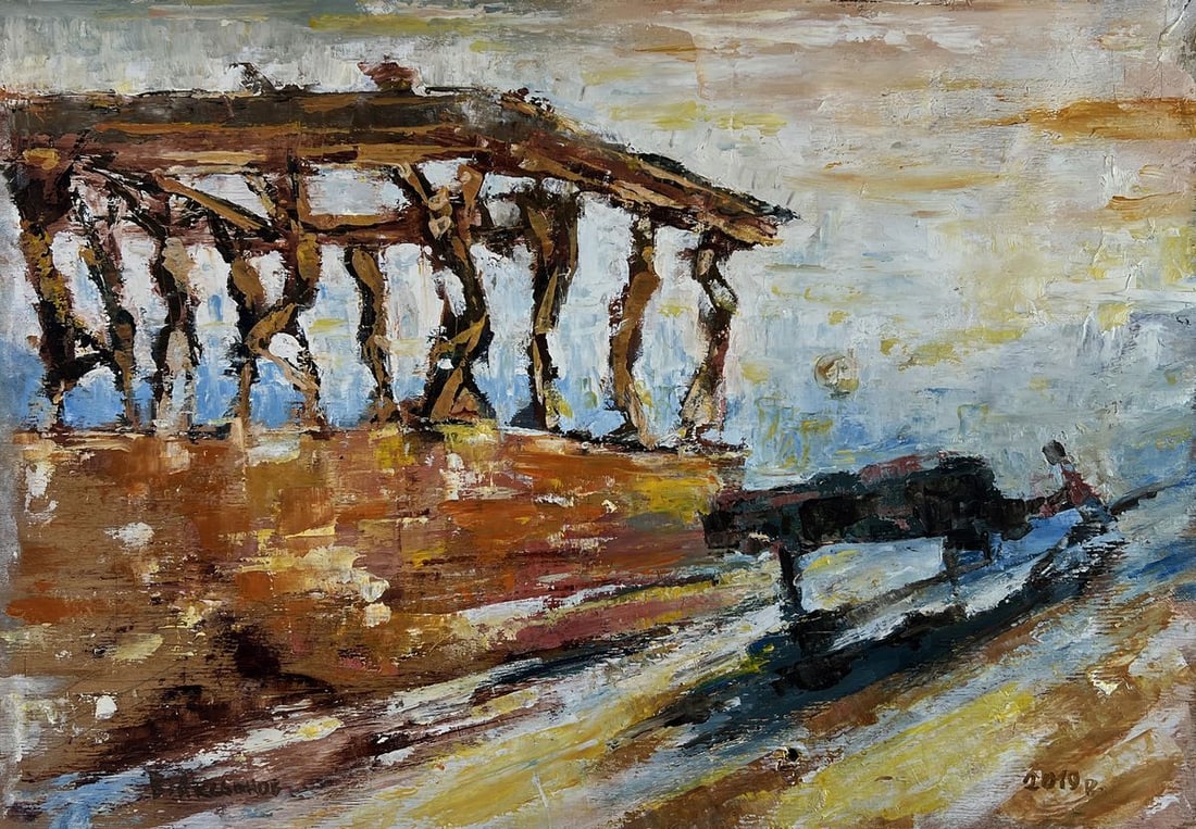 Oil painting Melody to balance Vadim Aksenov (1 of 10)