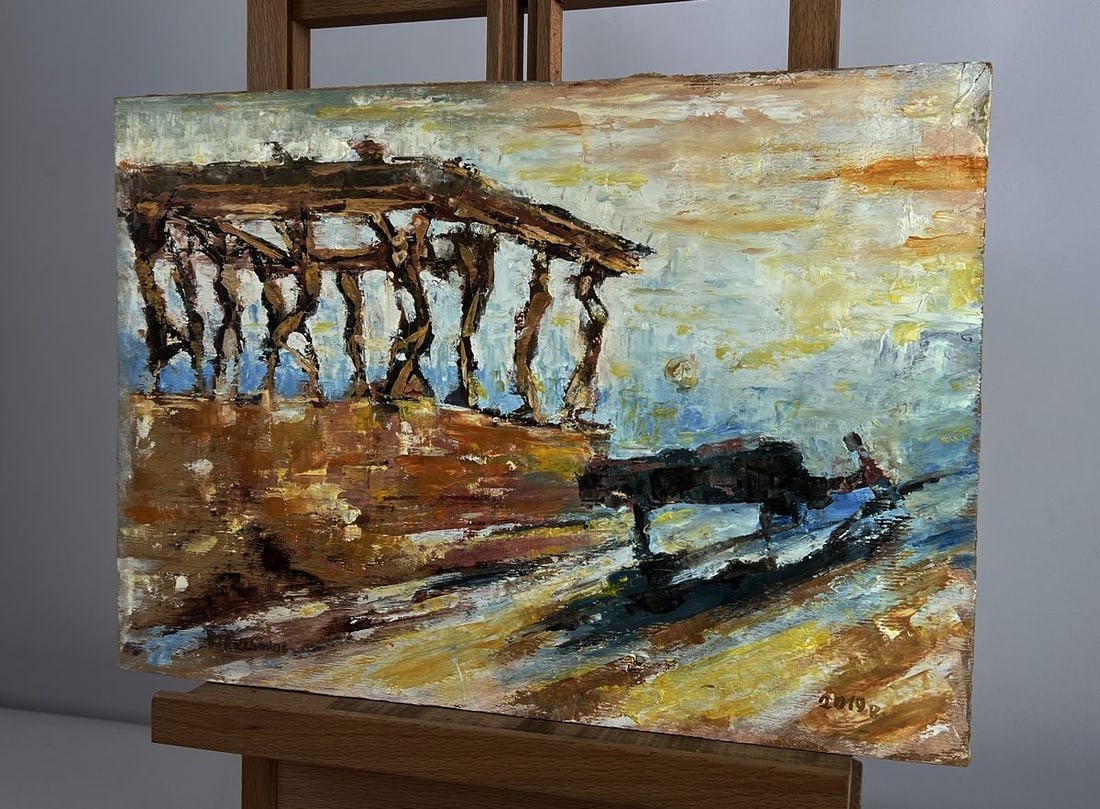 Oil painting Melody to balance Vadim Aksenov - 3