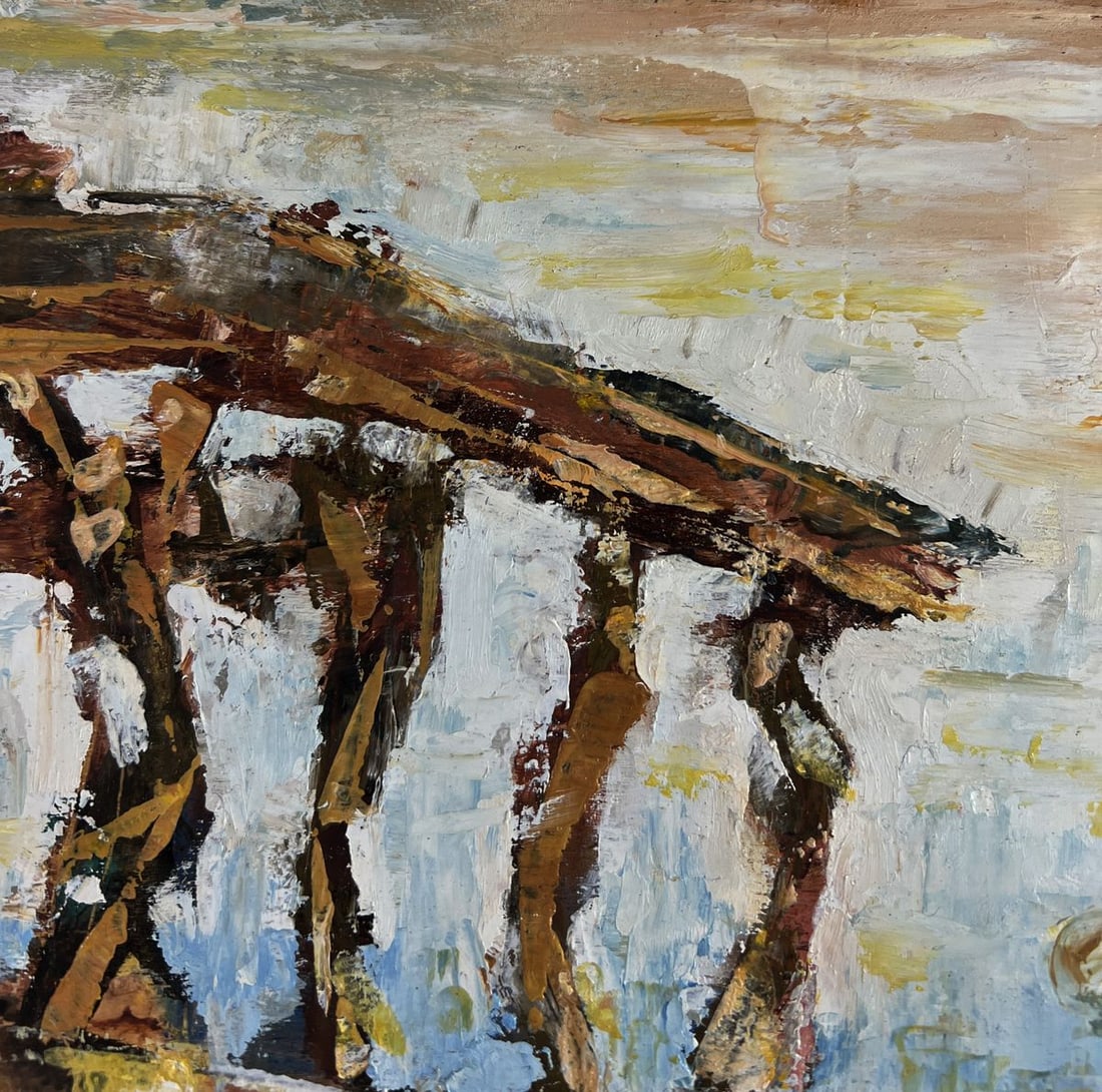 Oil painting Melody to balance Vadim Aksenov - 5