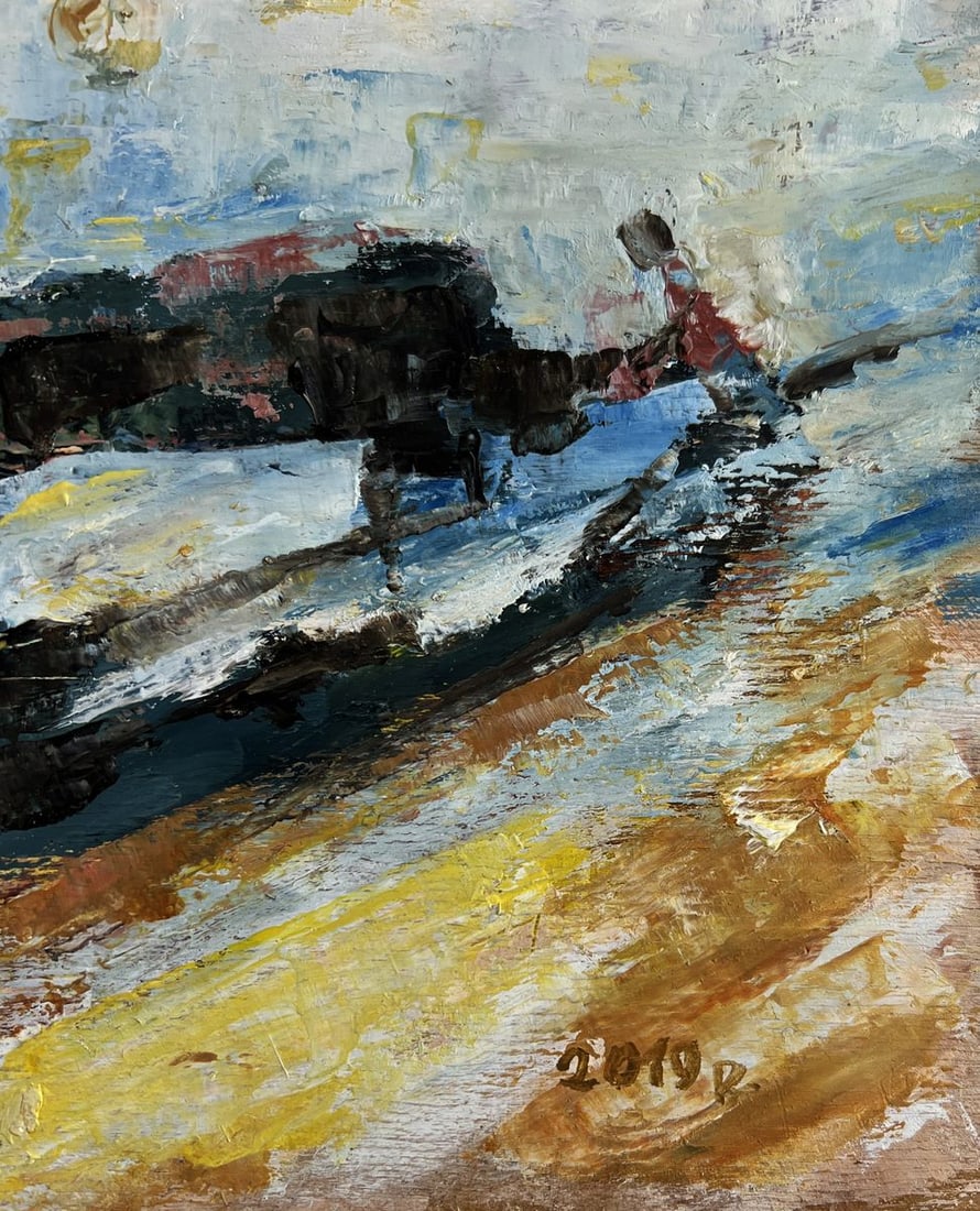 Oil painting Melody to balance Vadim Aksenov - 9