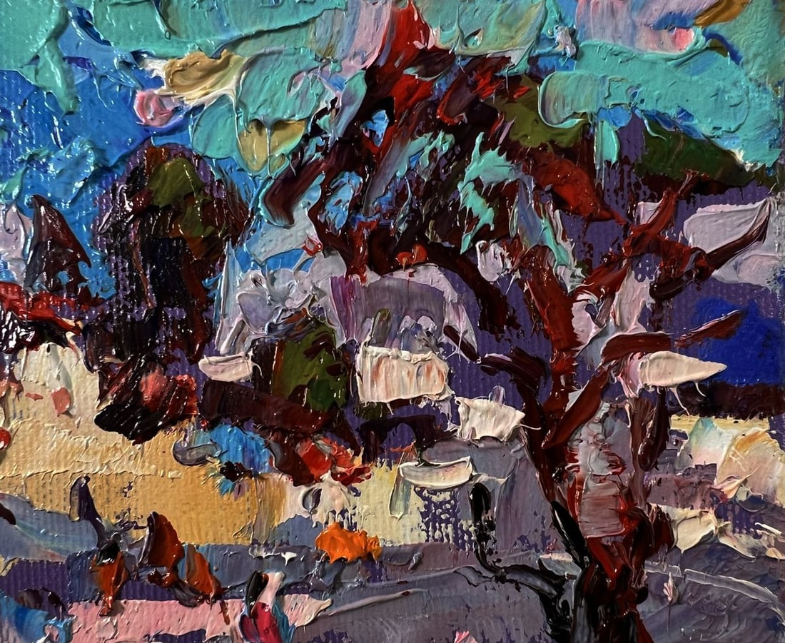 Oil painting Heat in the old town Oleksiy Ivanyuk - 5