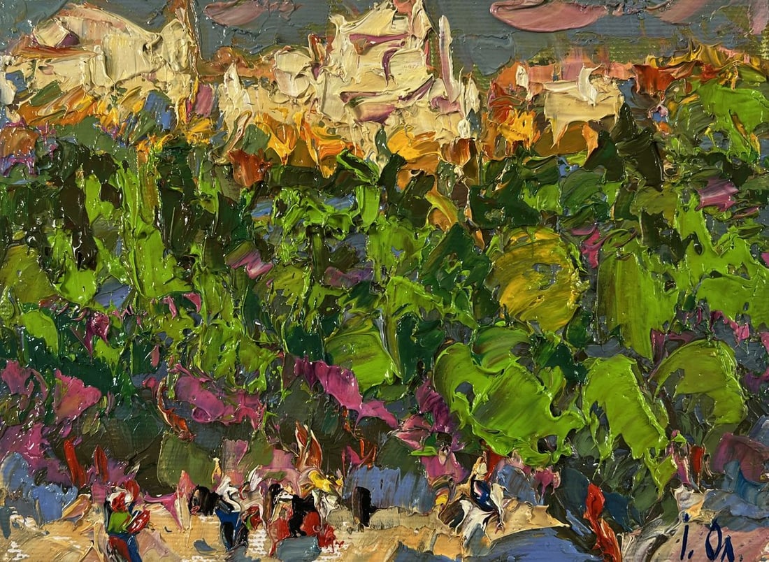 Oil painting The dynamic rhythm of the city Oleksiy Ivanyuk (1 of 8)