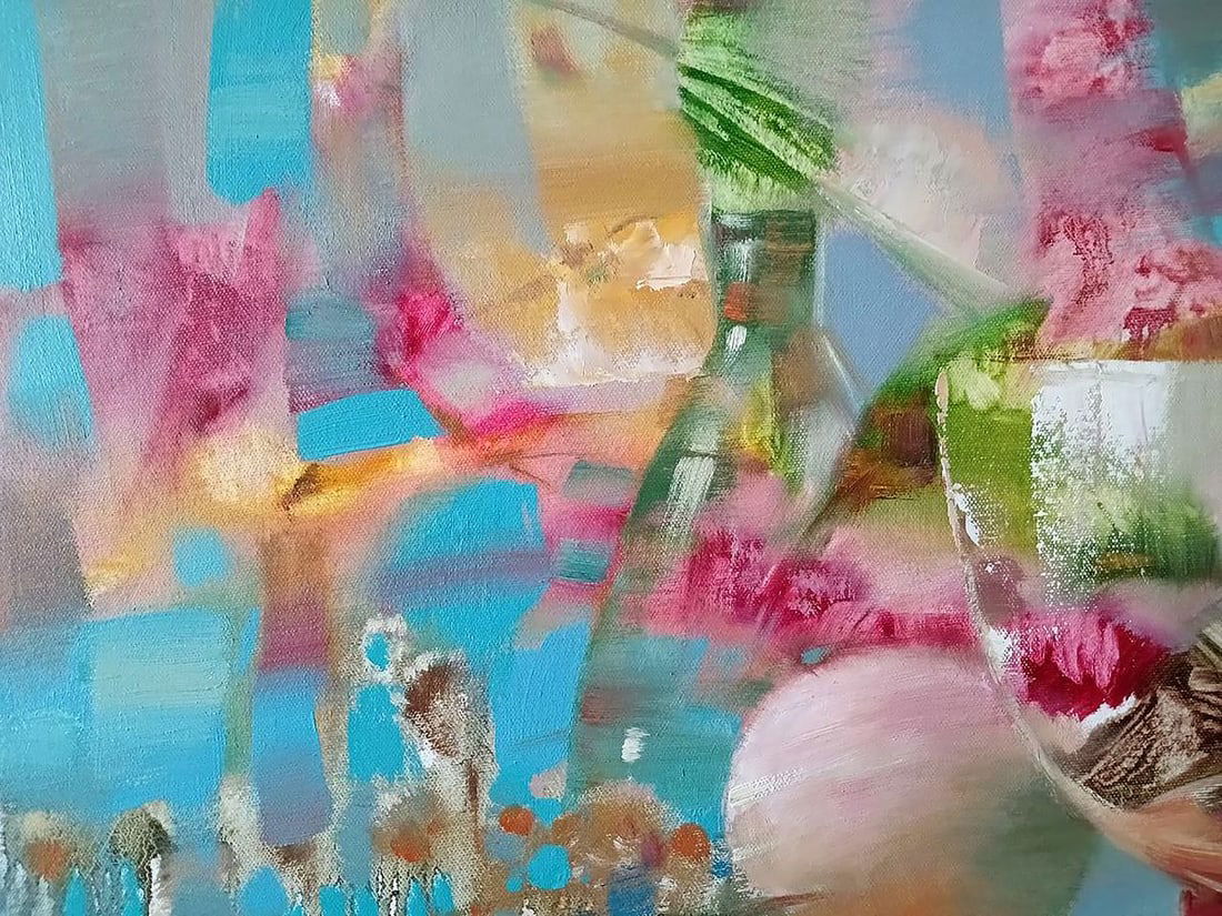 Abstract oil painting Gold fish Anatoly Tarabanov - 4