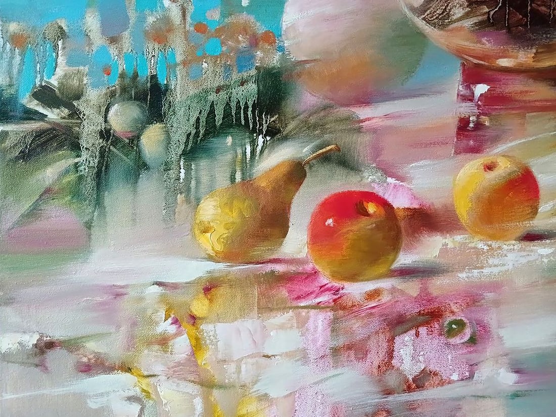 Abstract oil painting Gold fish Anatoly Tarabanov - 7