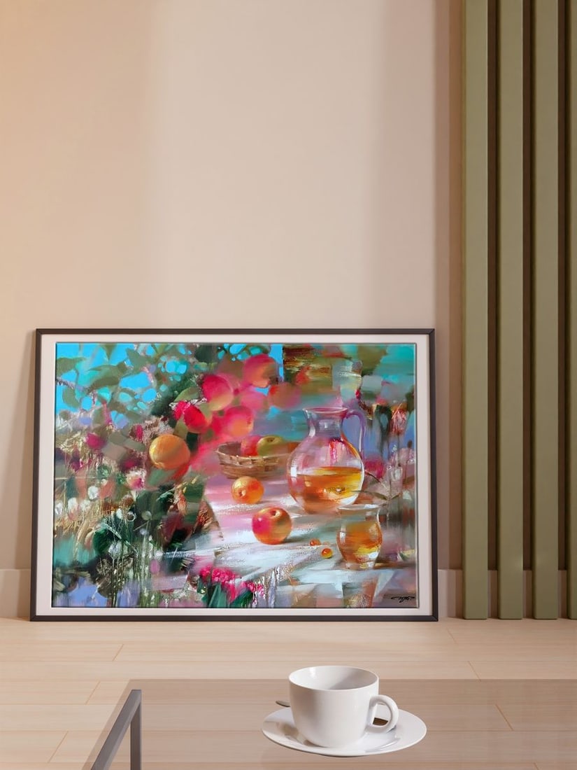 Abstract oil painting Apple Spas Anatoly Tarabanov - 2