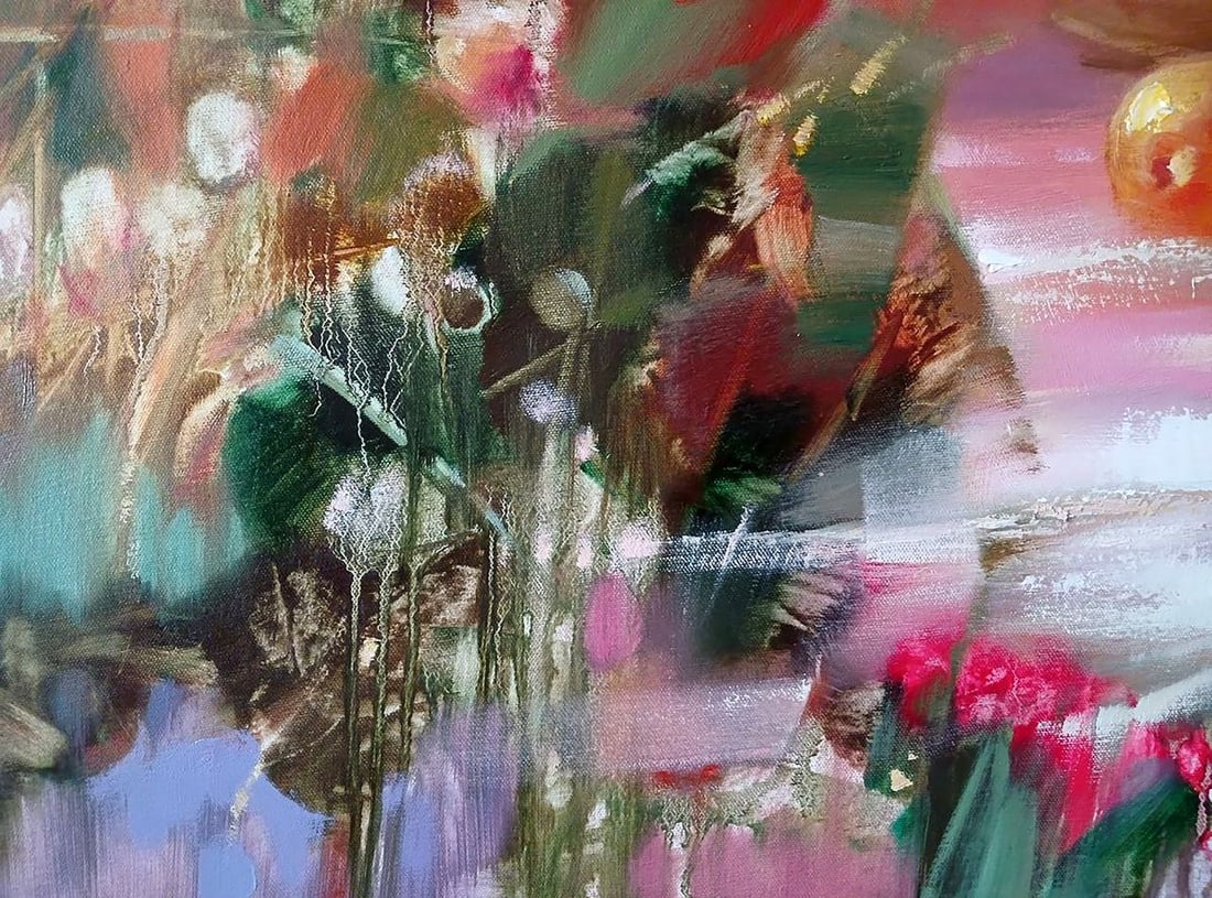 Abstract oil painting Apple Spas Anatoly Tarabanov - 7