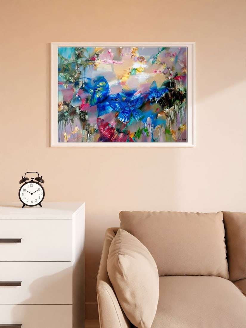 Abstract oil painting Butterflies Anatoly Tarabanov - 2