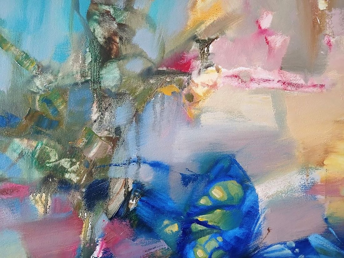 Abstract oil painting Butterflies Anatoly Tarabanov - 4
