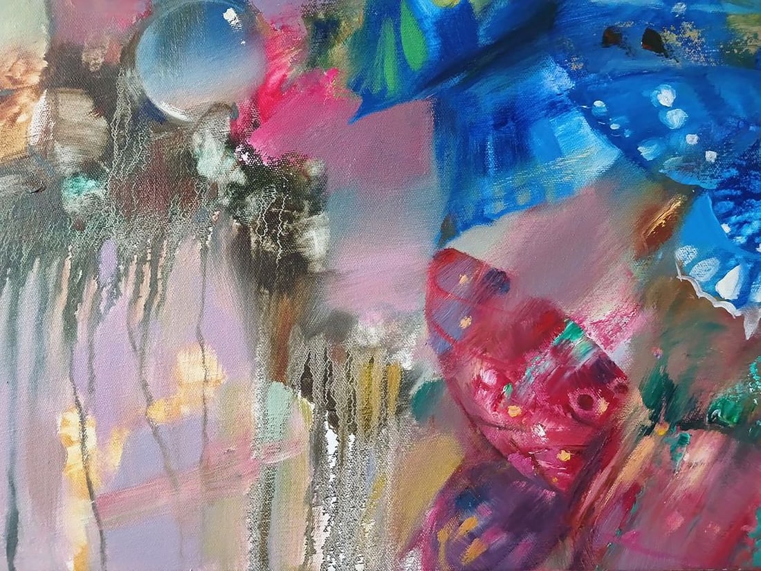 Abstract oil painting Butterflies Anatoly Tarabanov - 7