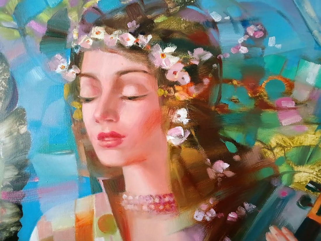 Abstract oil painting Breath of spring Anatoly Tarabanov - 5