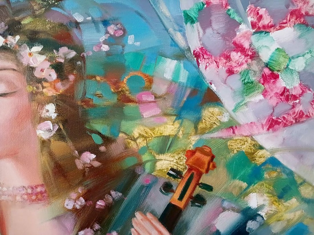 Abstract oil painting Breath of spring Anatoly Tarabanov - 6