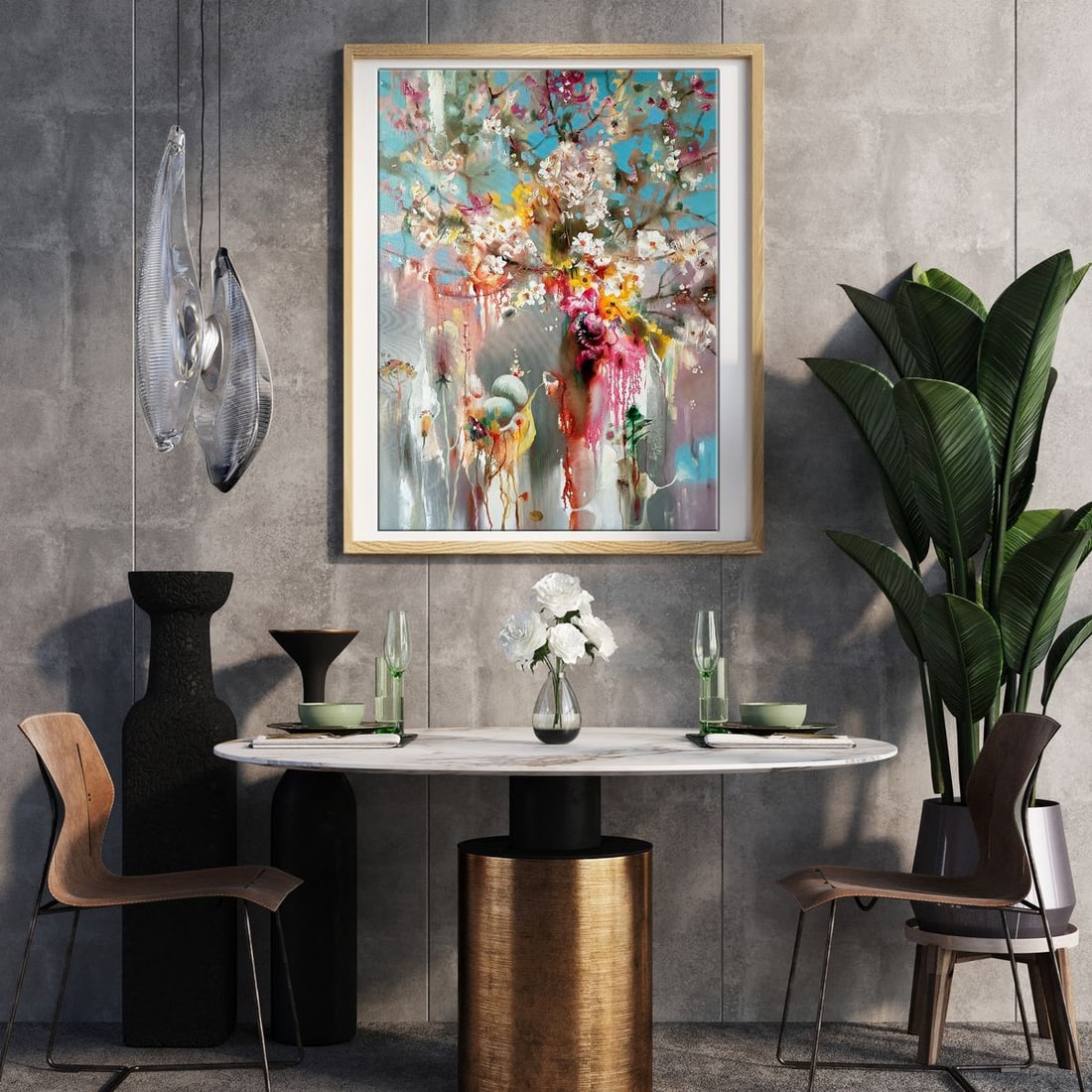 Abstract oil painting Spring 2022 Anatoly Tarabanov - 2