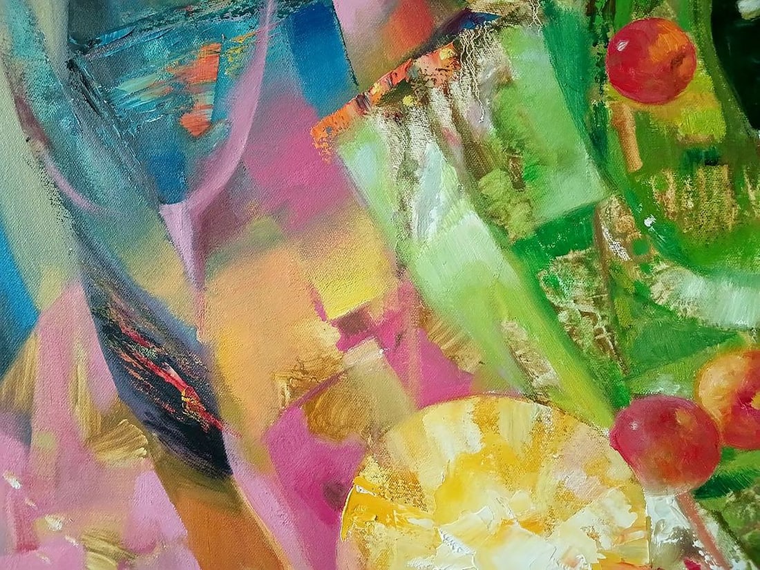 Abstract oil painting Solar circle Anatoly Tarabanov - 6