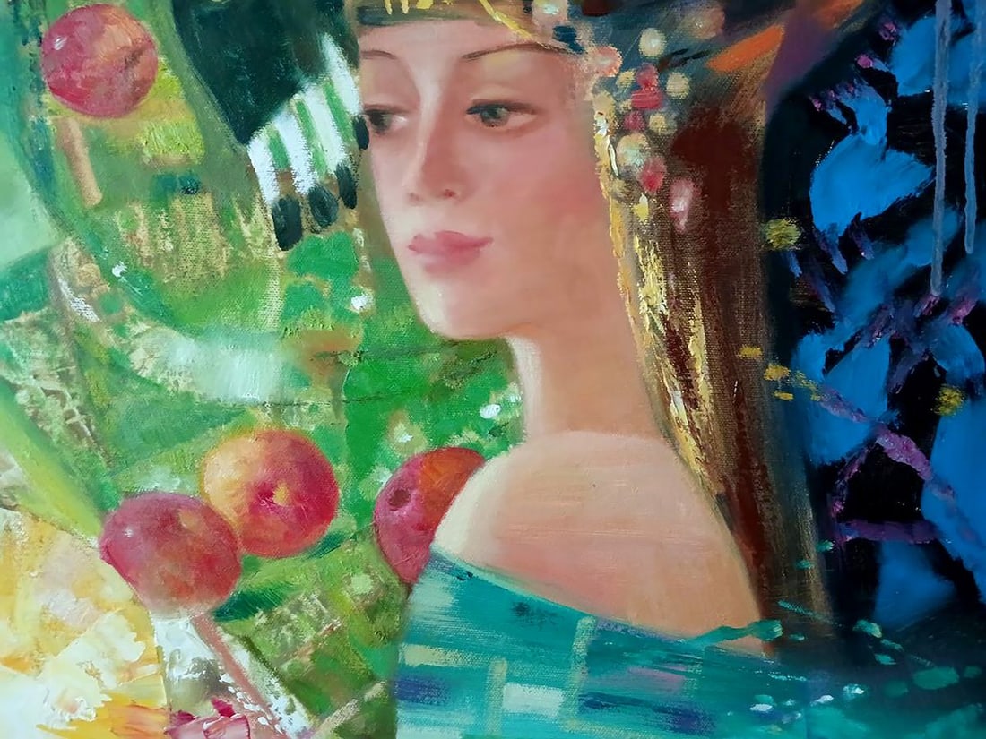 Abstract oil painting Solar circle Anatoly Tarabanov - 7