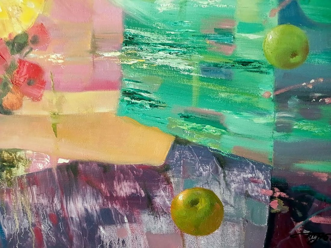 Abstract oil painting Solar circle Anatoly Tarabanov - 9