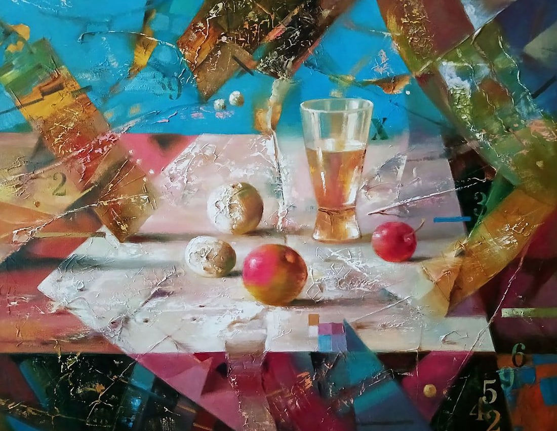 Abstract oil painting Thaw Anatoly Tarabanov (1 of 10)