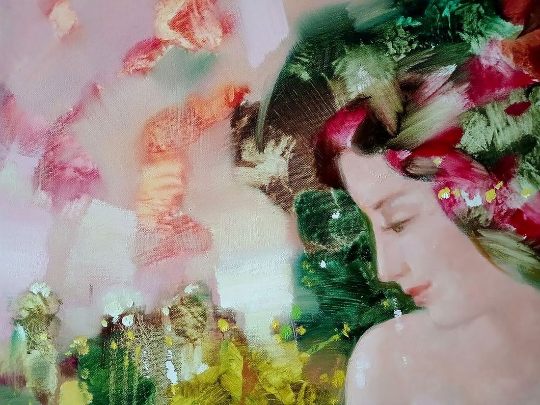 Abstract oil painting Eve Anatoly Tarabanov - 4