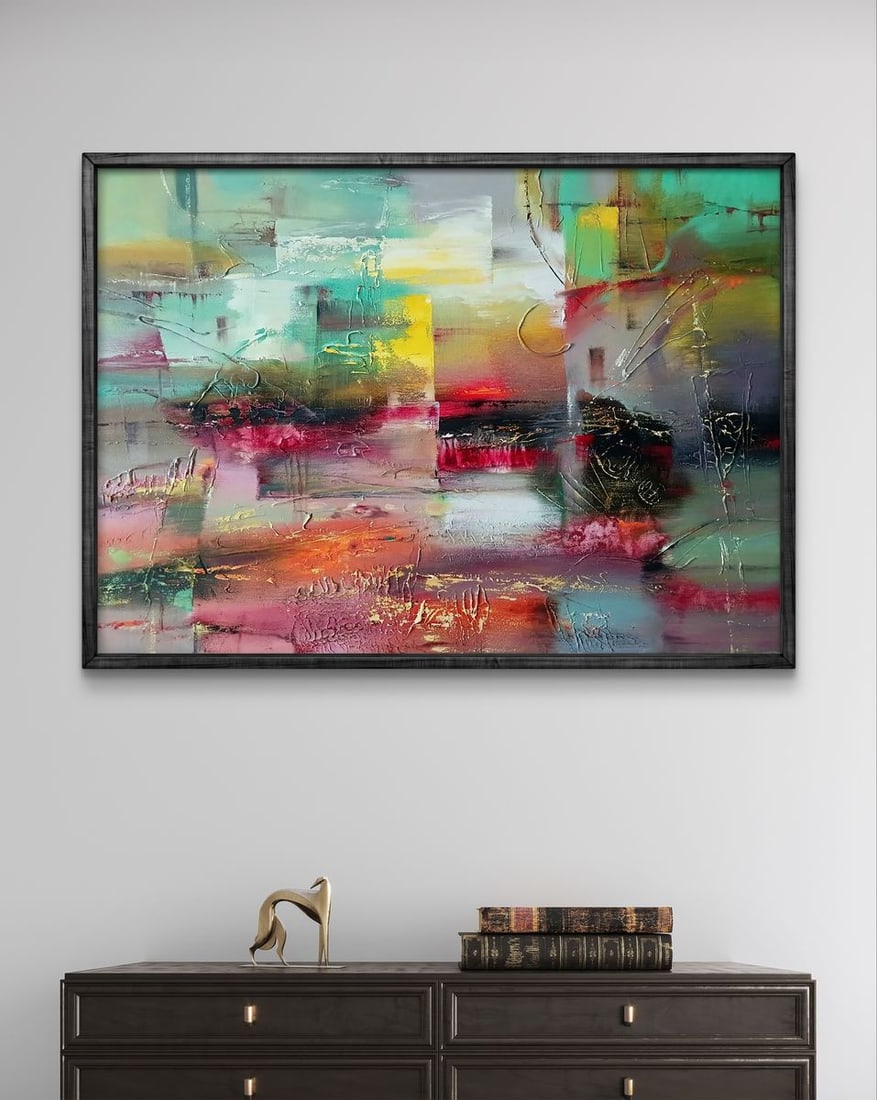 Abstract oil painting Evening Anatoly Tarabanov - 2