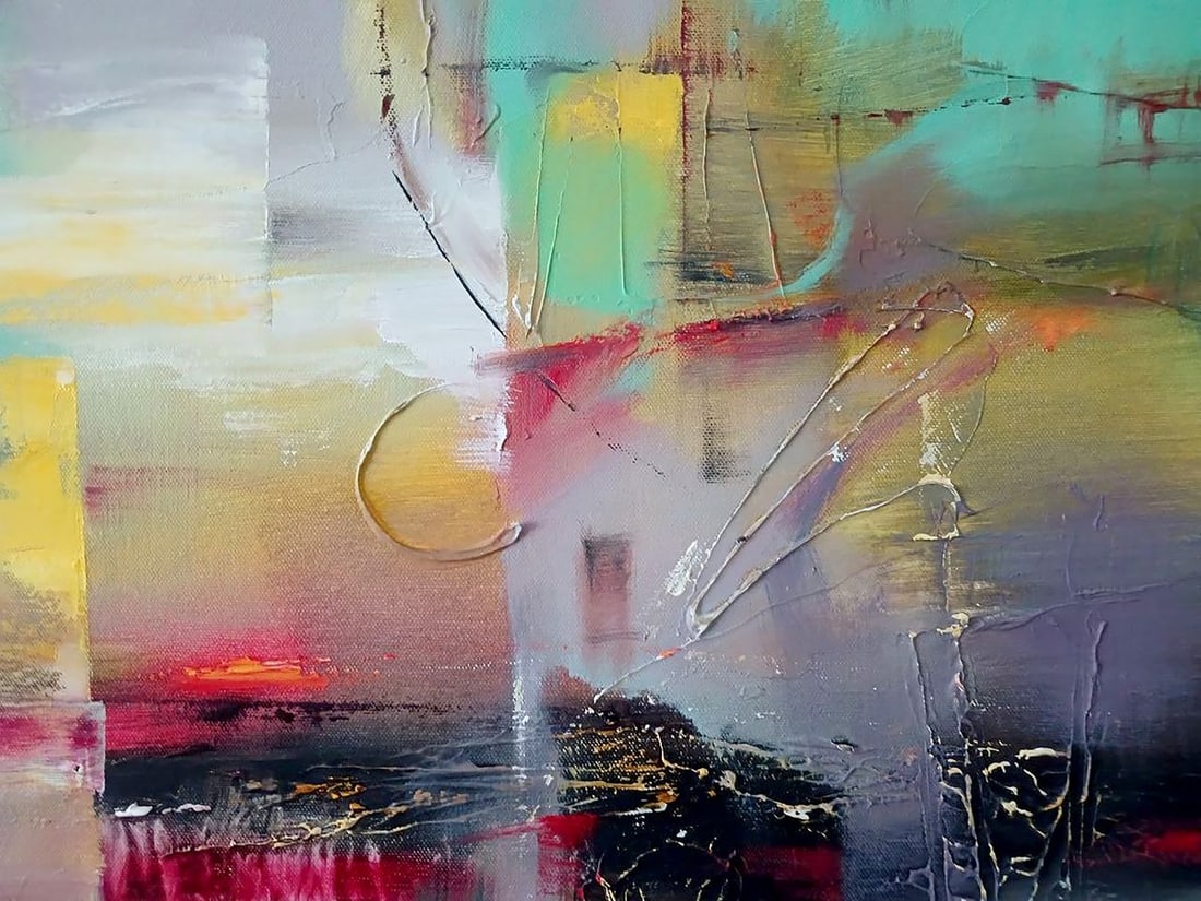 Abstract oil painting Evening Anatoly Tarabanov - 5