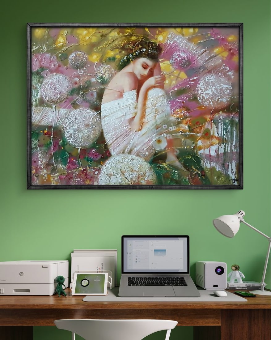 Abstract oil painting White dream Anatoly Tarabanov - 2