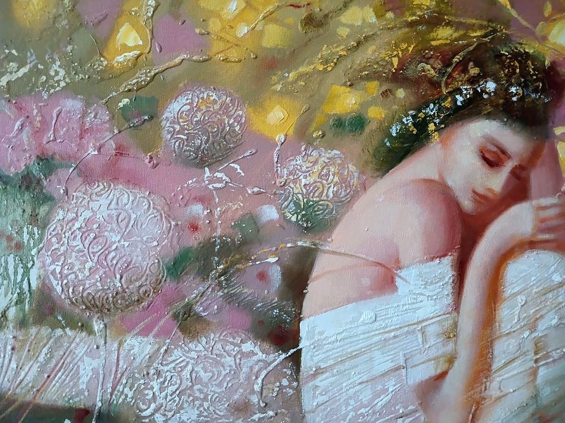 Abstract oil painting White dream Anatoly Tarabanov - 4