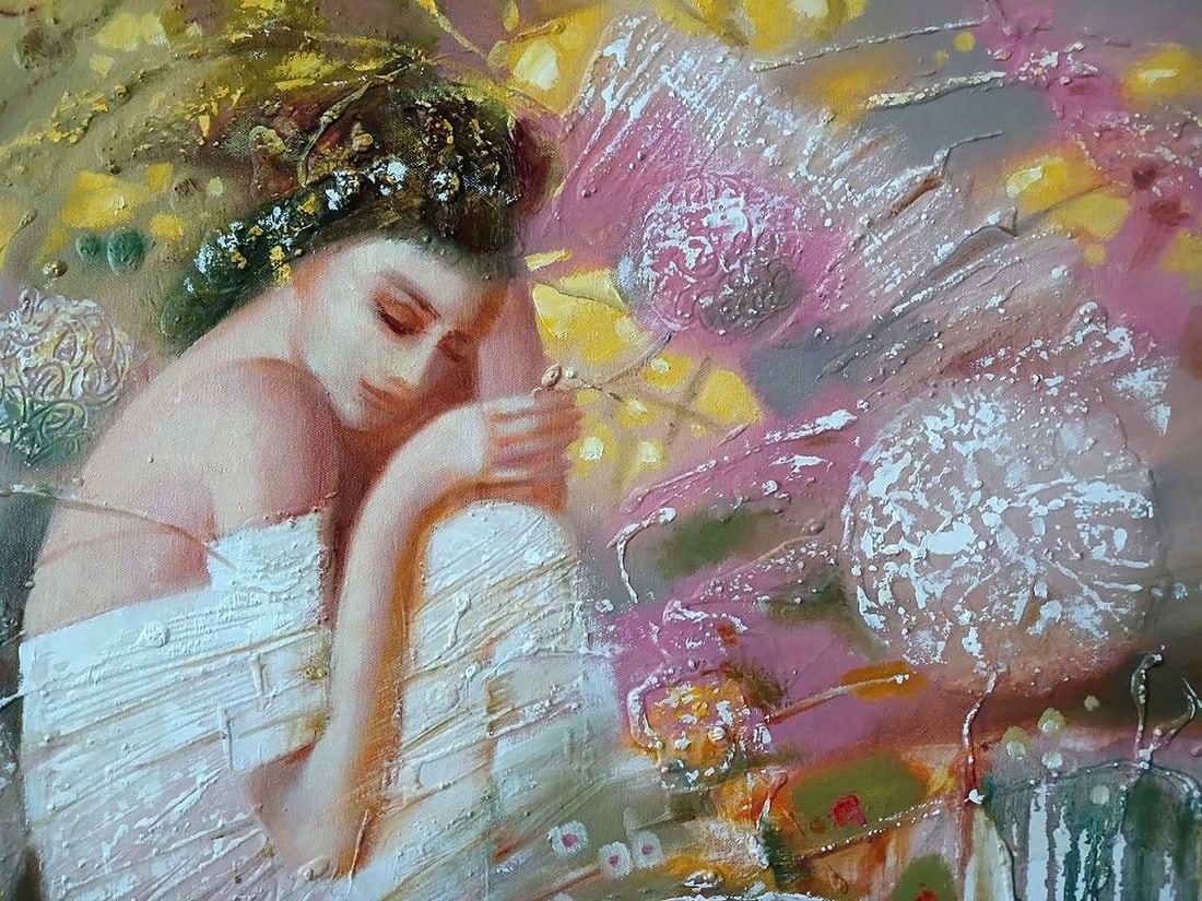 Abstract oil painting White dream Anatoly Tarabanov - 5