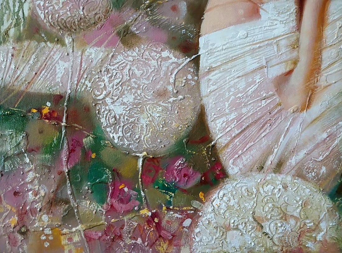 Abstract oil painting White dream Anatoly Tarabanov - 6