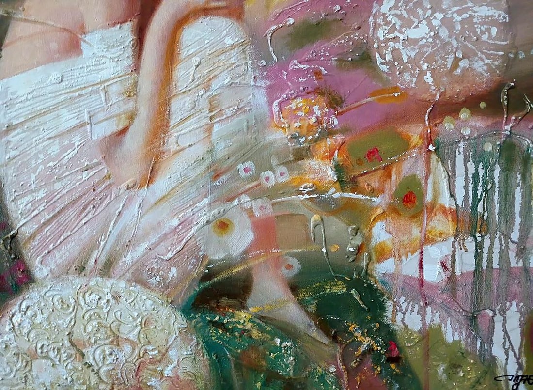 Abstract oil painting White dream Anatoly Tarabanov - 7