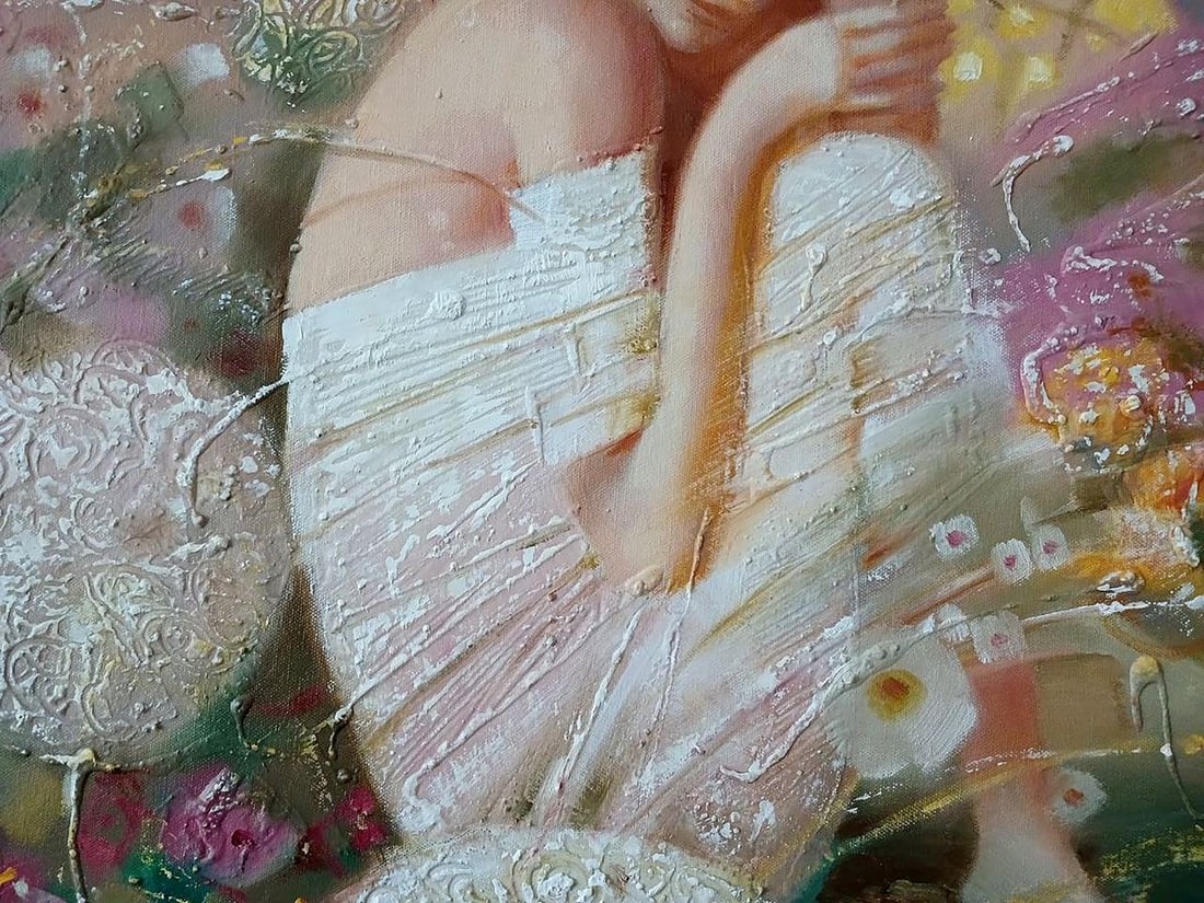 Abstract oil painting White dream Anatoly Tarabanov - 8