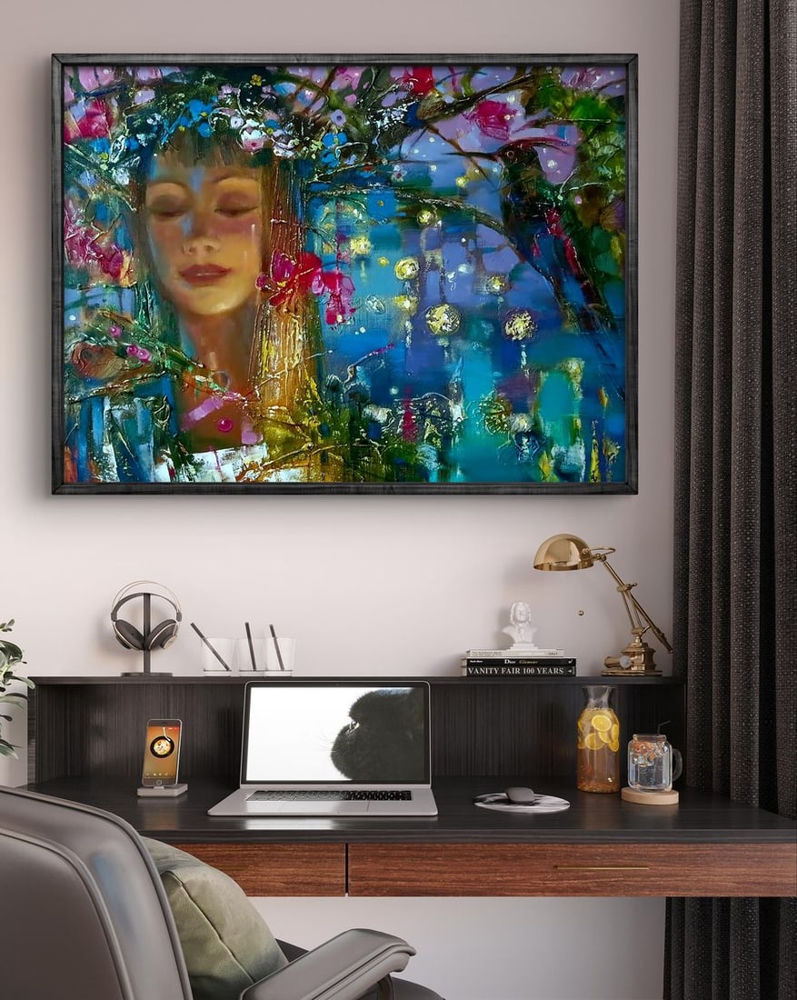 Abstract oil painting Kupala night Anatoly Tarabanov - 2