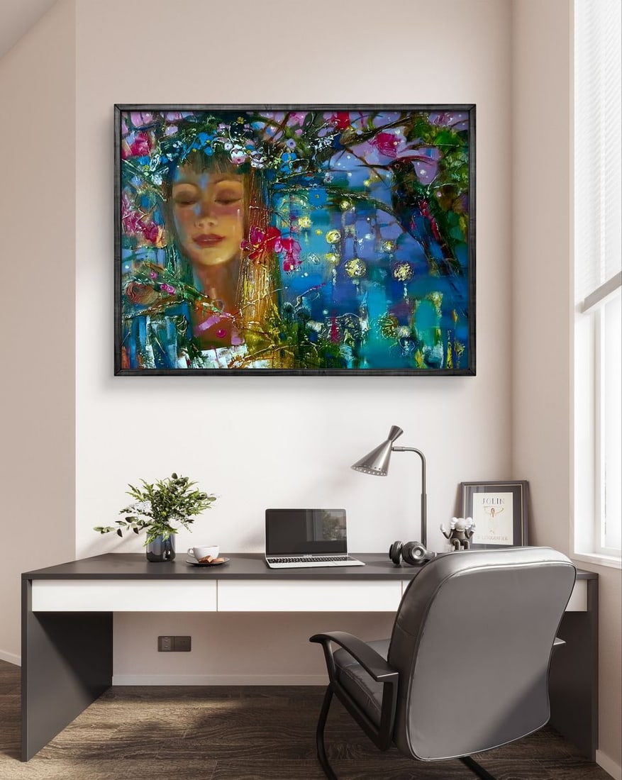 Abstract oil painting Kupala night Anatoly Tarabanov - 3