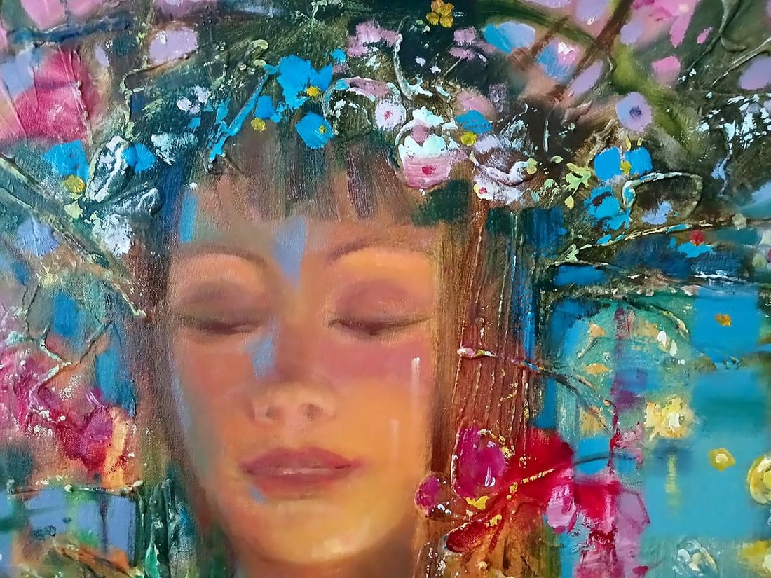 Abstract oil painting Kupala night Anatoly Tarabanov - 4