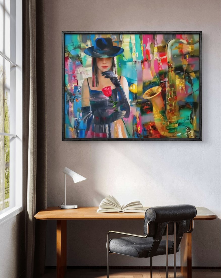 Abstract oil painting Evening Blues Anatoly Tarabanov - 3