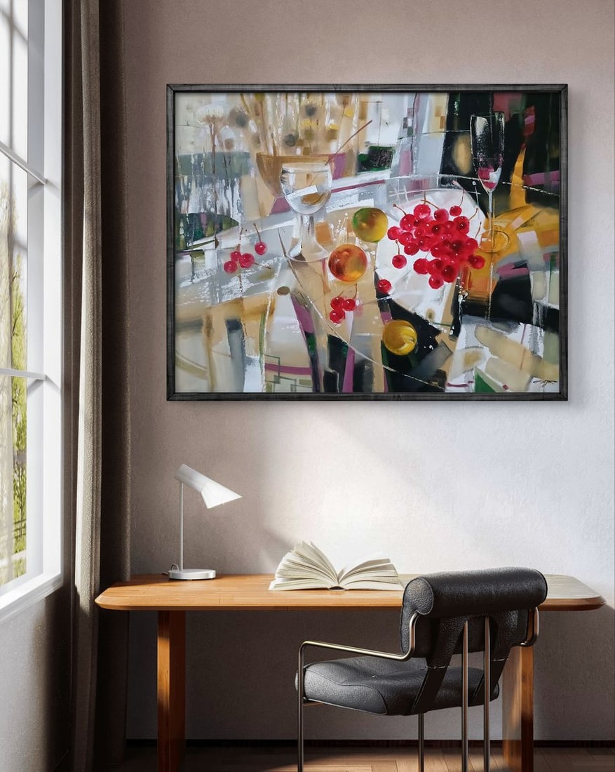 Abstract oil painting Cherries Anatoly Tarabanov - 3